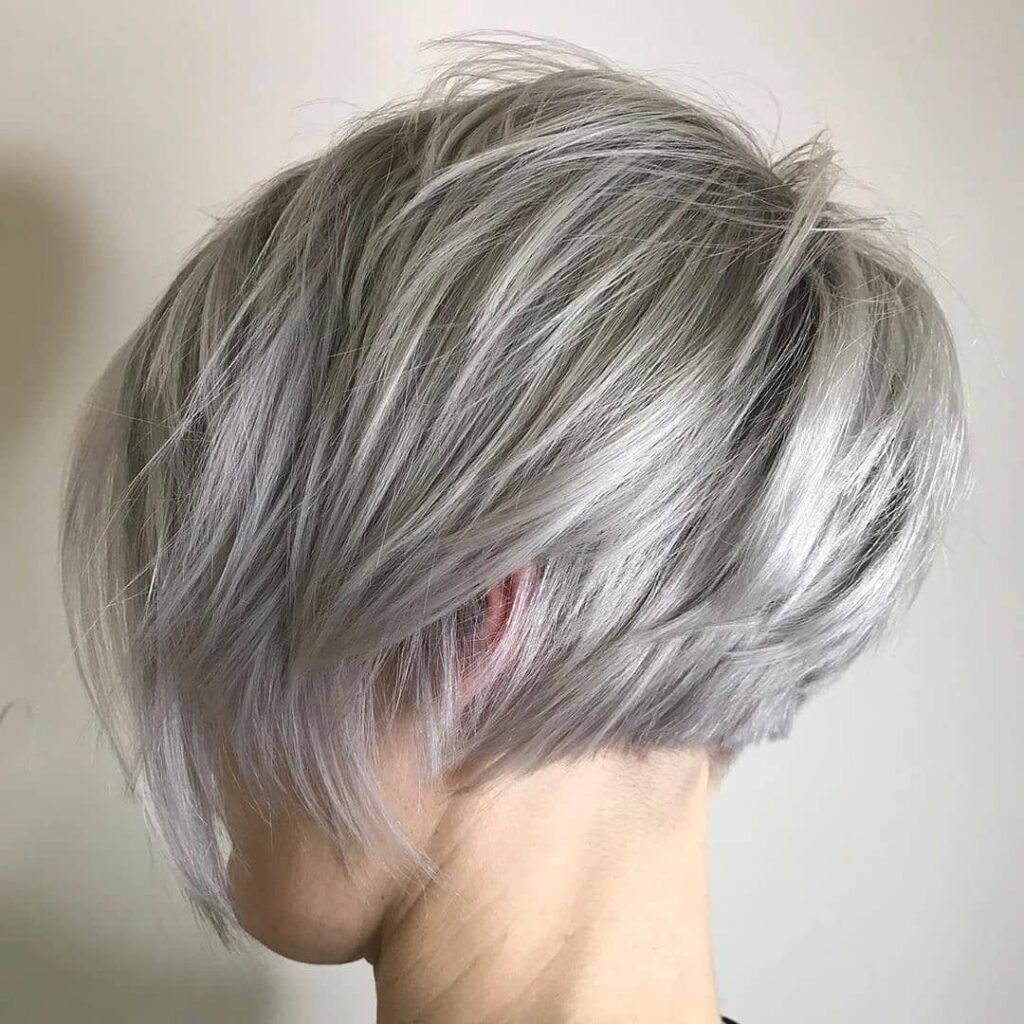 Funky Bob With Lavender Color