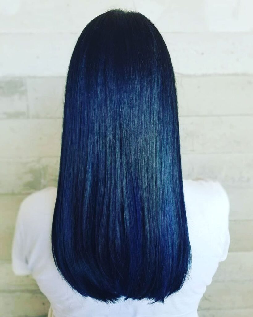 Dark Blue Black Hair