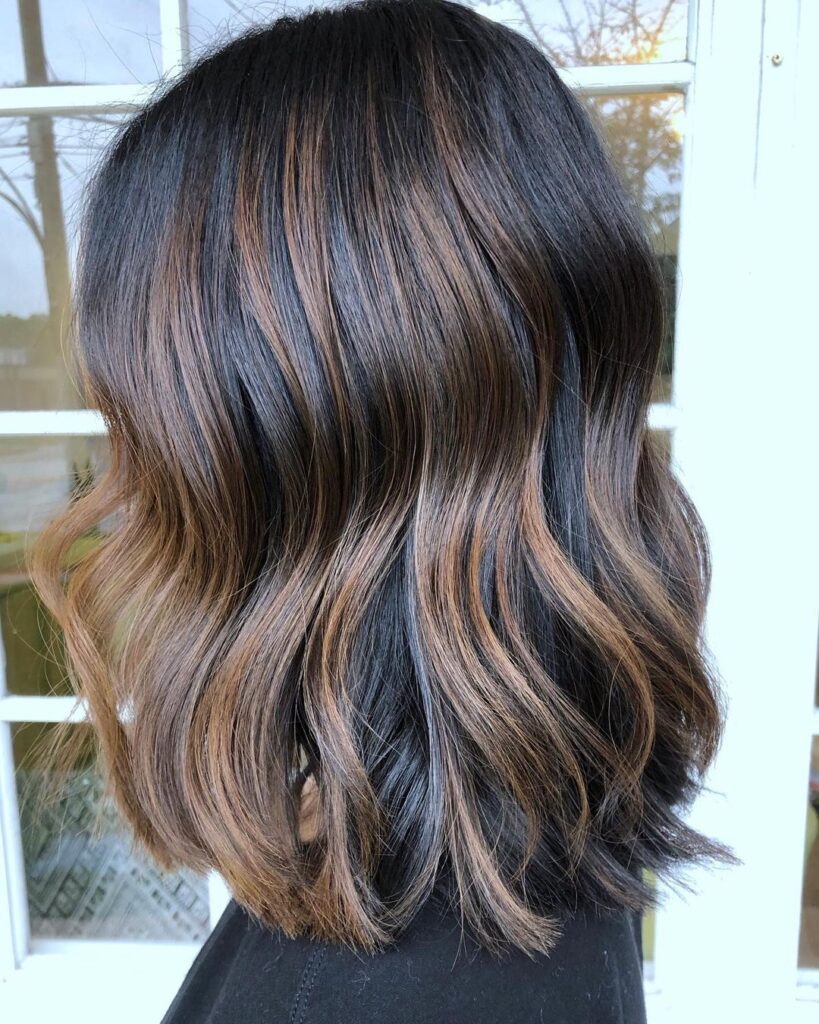 Play of Colors in Caramel Highlights
