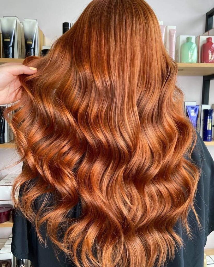 Copper Hair Color with Shiny Perfection