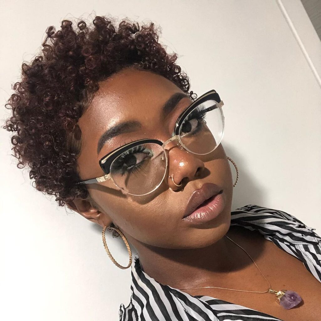 Cropped Natural Curls for Black Women