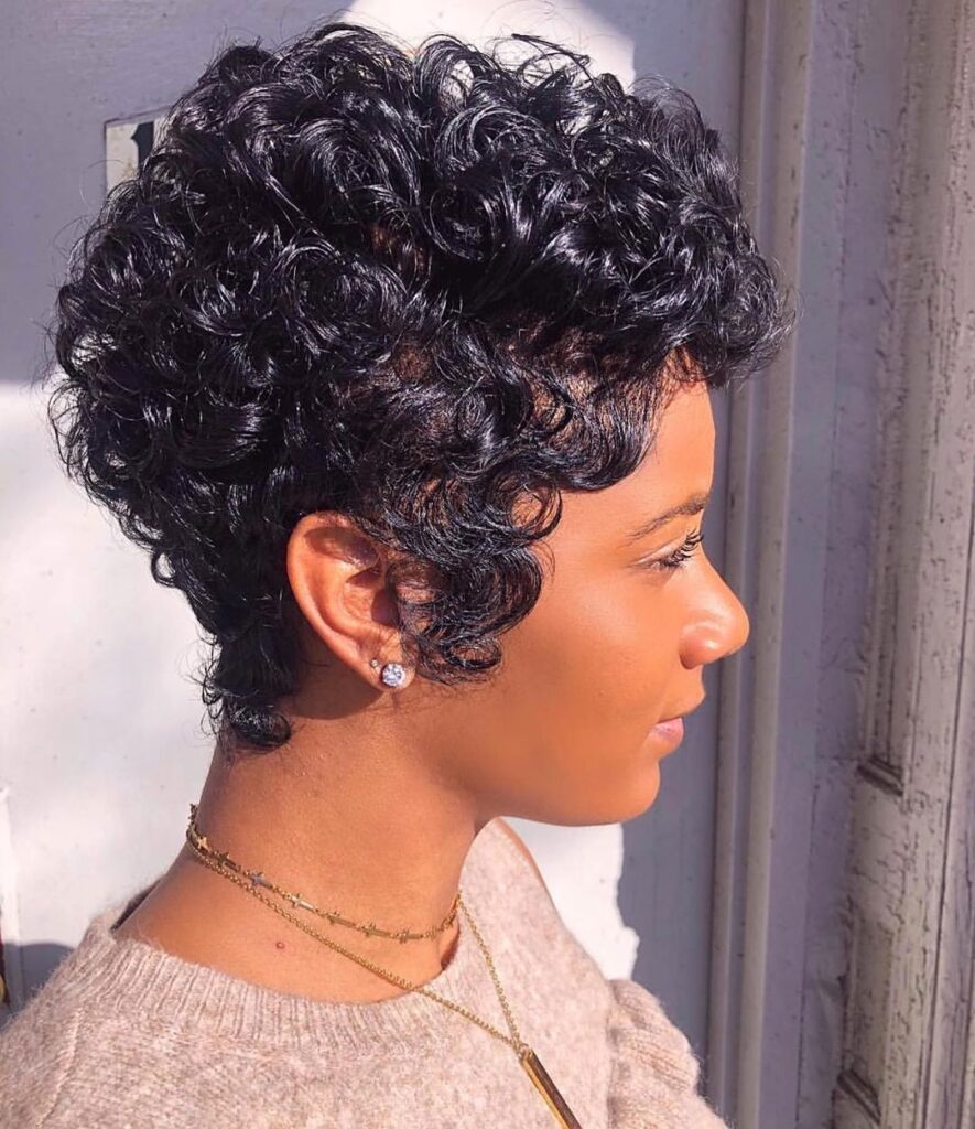 Curly Short Hairstyles for Black Women