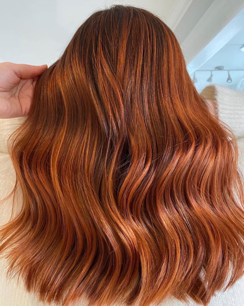 Dark Copper Hair Flow