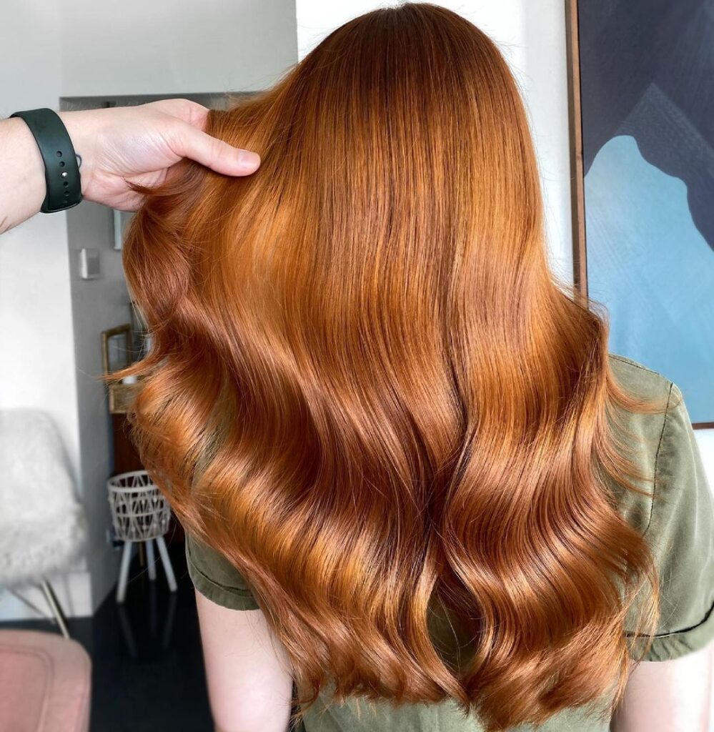 Gold Tinged Copper Hair