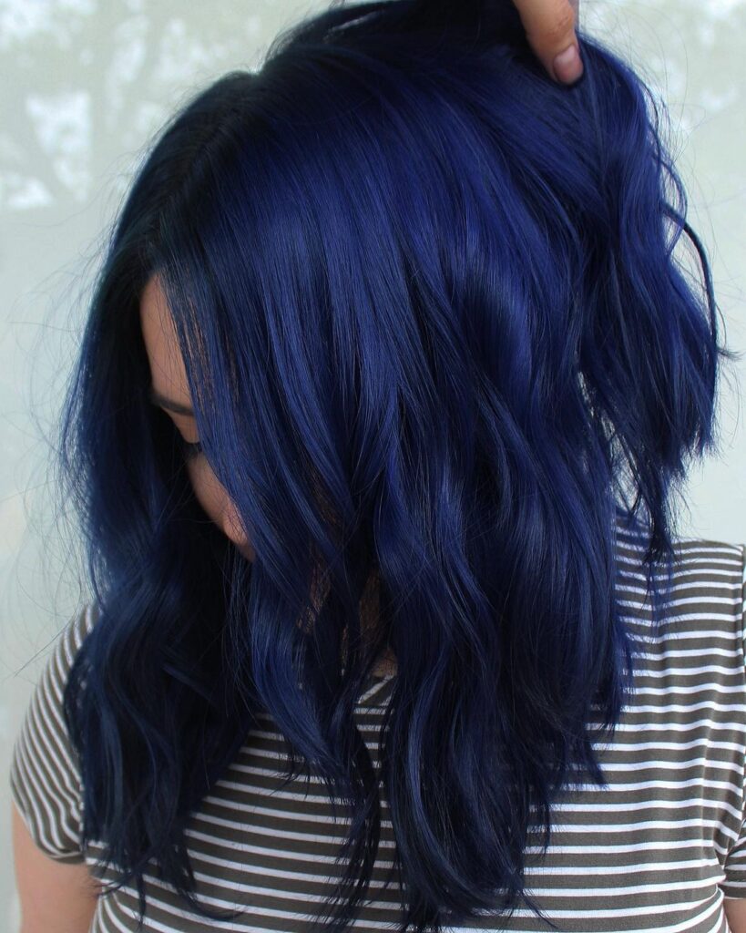 Blue Black Hair