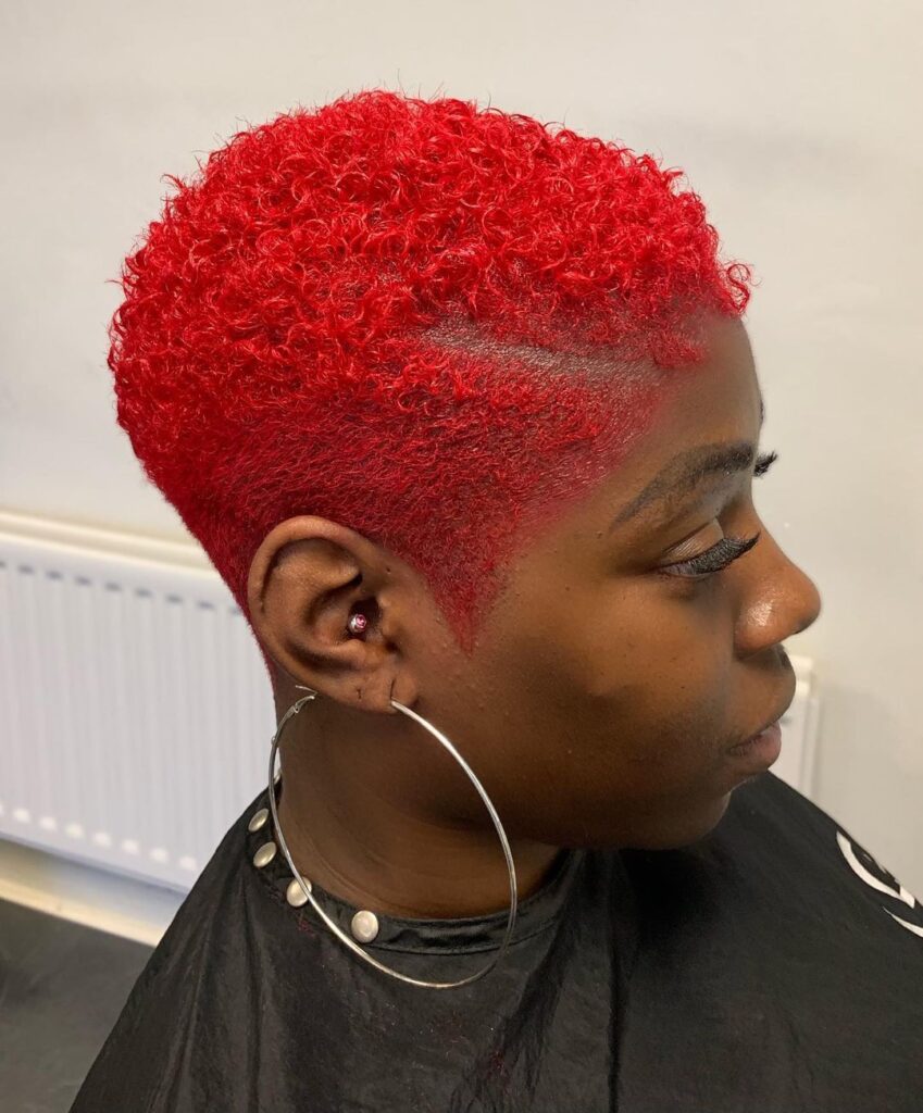 Red Short Hair for Black Women
