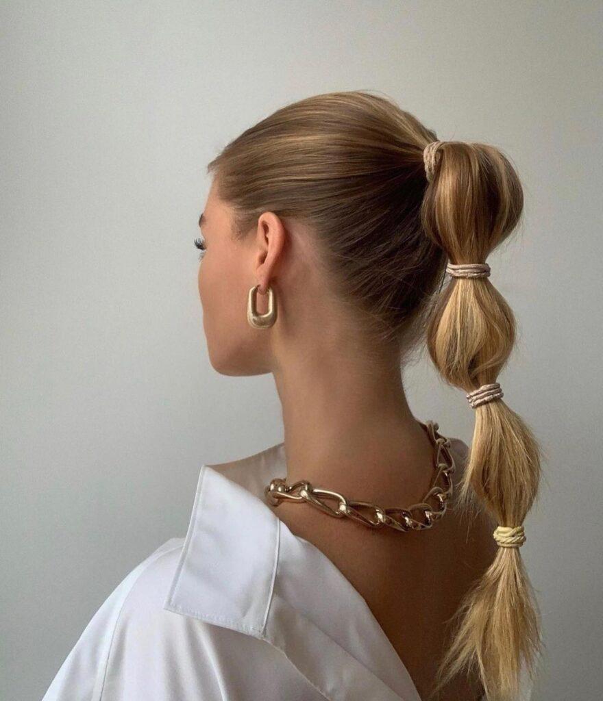 Bubble Braids with Ponytail Ideas