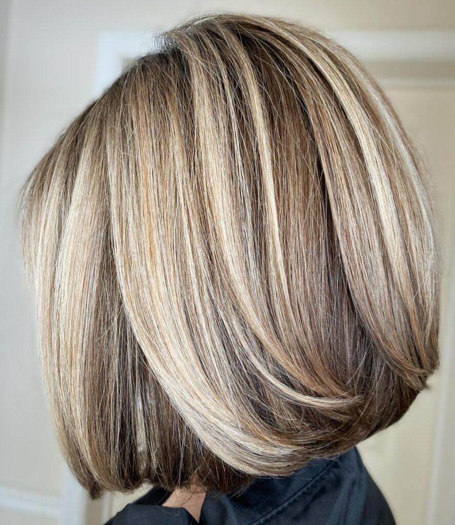 Short Blonde Hair with Highlights